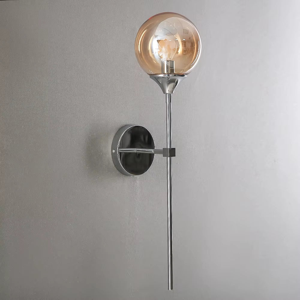 Nordic Modern Glass Wall Lamp Gold Led Wall Light for Kitchen Bathroom Dressing Mirror Indoor Lighting Luminaire Home Decor E14